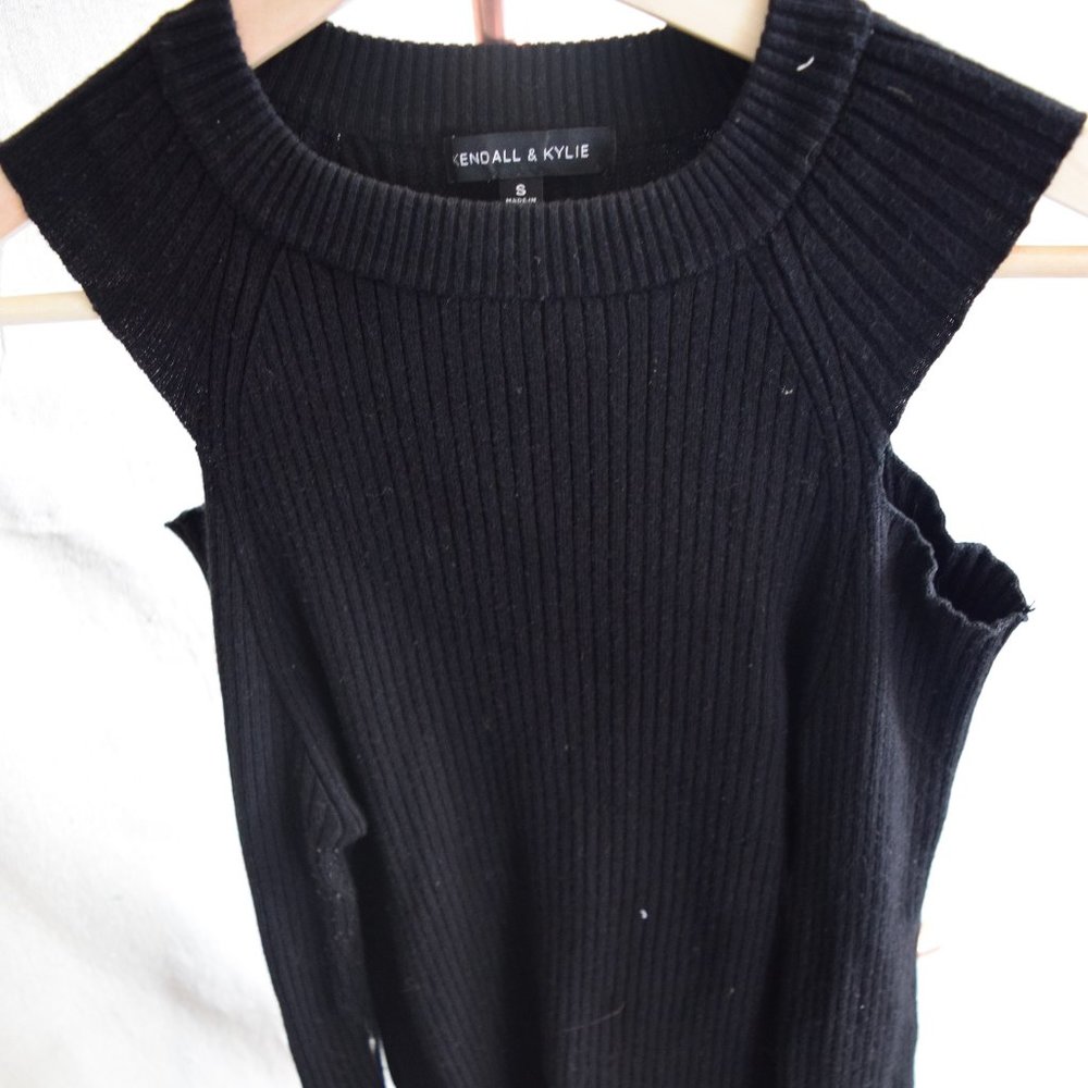 Kendall and Kylie Cold Shoulder Sweater